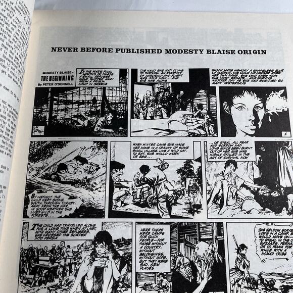 Comic Media #9 - 1973 UK Comic Zines Modesty Blaise Issue Peter O'Donnell Rare - Picture 5 of 10